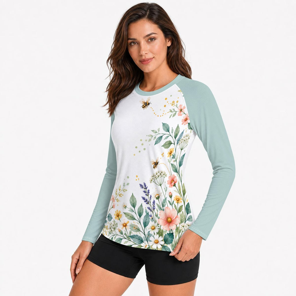 Pollinator Garden Women's Long-Sleeve Sun Shirt