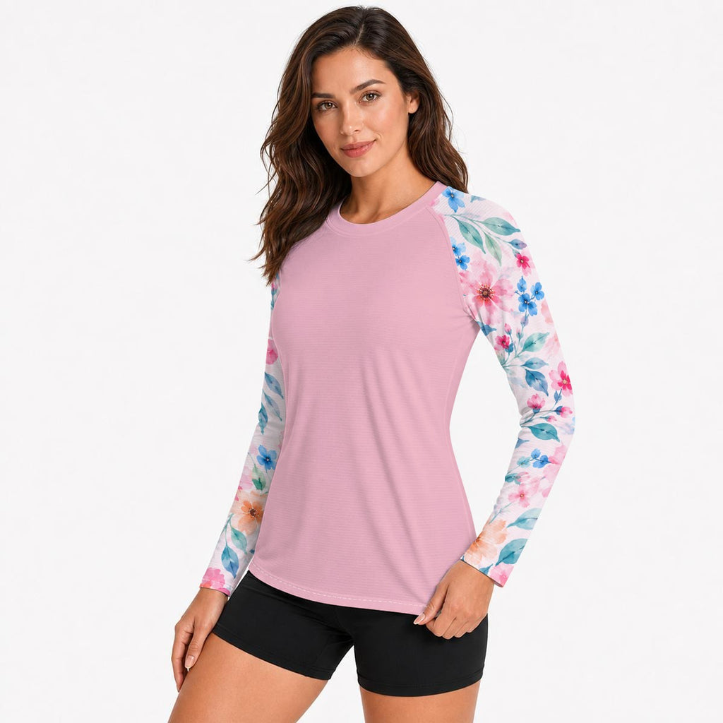 Blush Garden Women's Long-Sleeve Sun Shirt