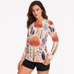 Woodland Mushrooms Women's Long-Sleeve Sun Shirt