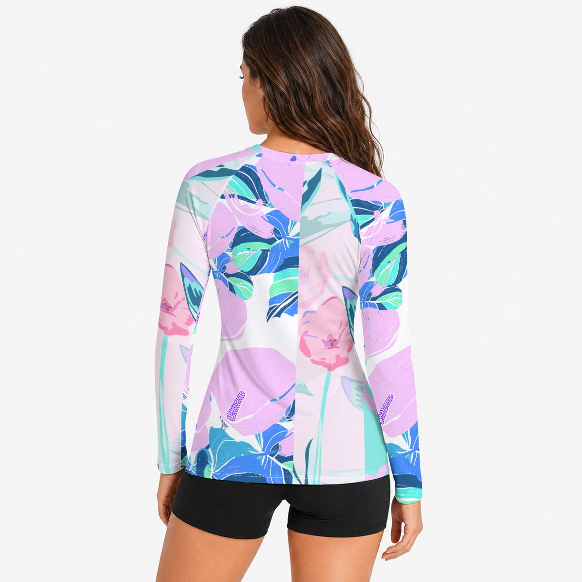 Tropical Bloom Women's Long-Sleeve Sun Shirt