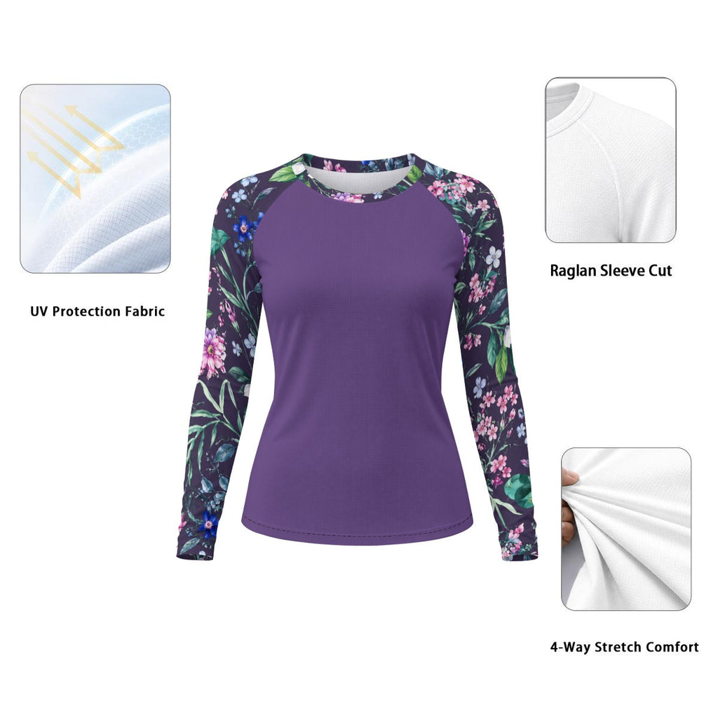 Midnight Garden Women's Long-Sleeve Sun Shirt