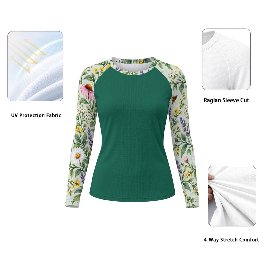 Wildflower Meadow Women's Long-Sleeve Sun Shirt